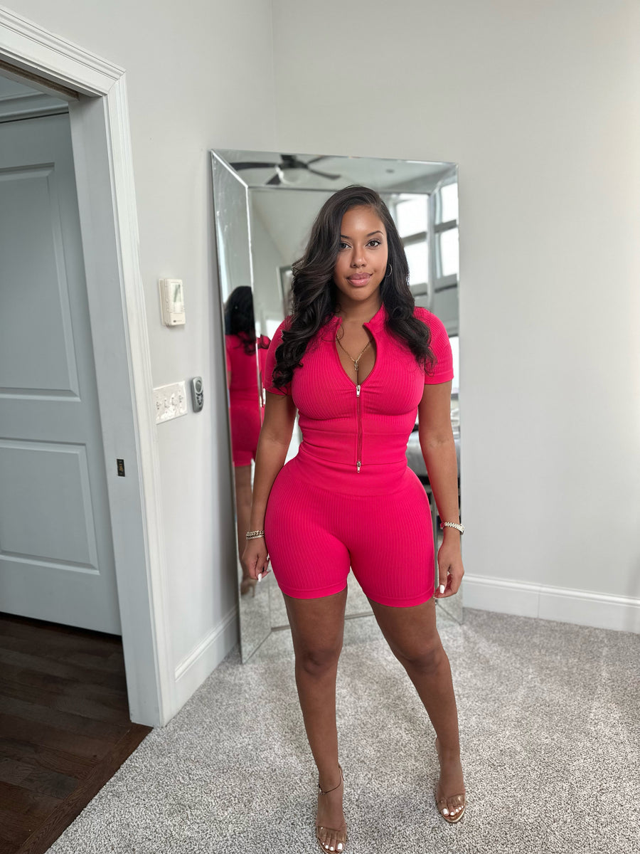 Megan set in bright fuchsia After5 Clothing