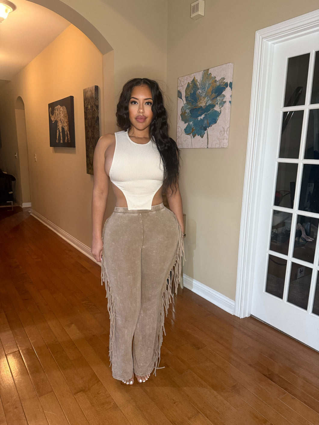 Fara pants in taupe