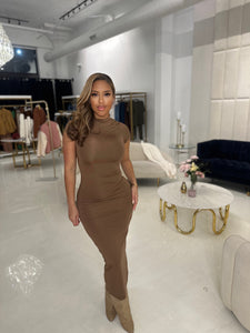 India dress in chocolate