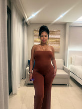 Load image into Gallery viewer, Just fine jumpsuit in chocolate