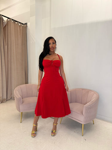 Maria dress in red