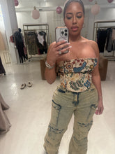 Load image into Gallery viewer, Paisley corset