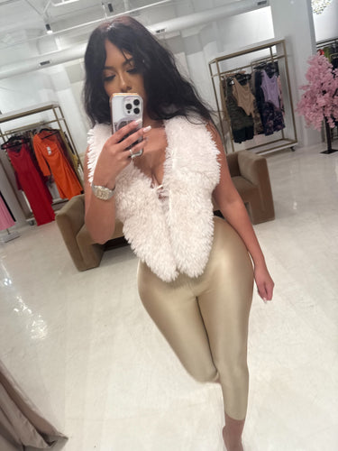 Alexandra Fur in white