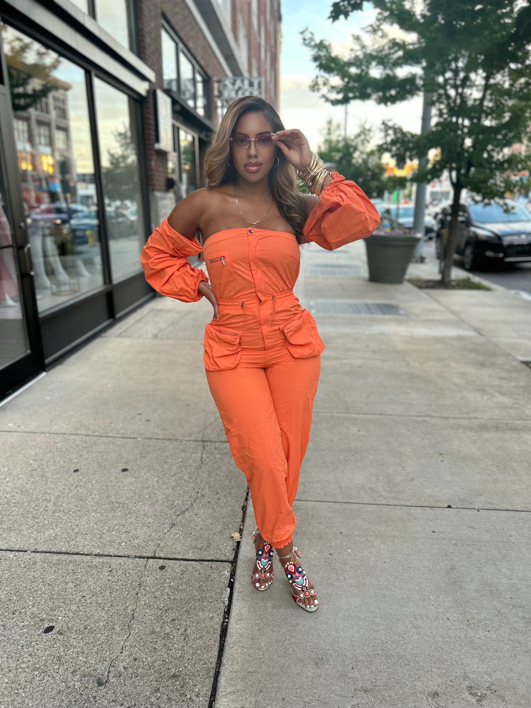 Burst of color jumpsuit