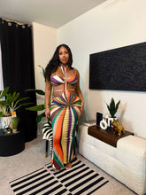 Load image into Gallery viewer, Abstract maxi dress