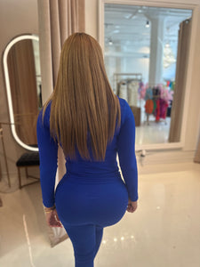 Out and about set in royal blue