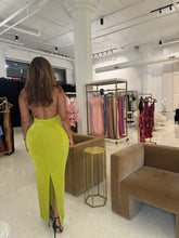 Load image into Gallery viewer, Statement dress in lime