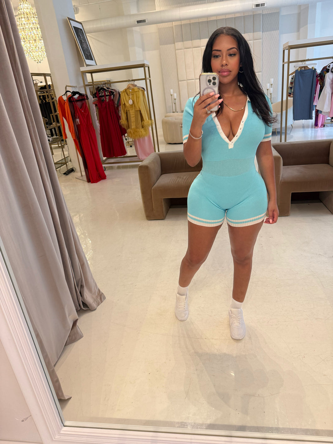 Taylor romper in blue