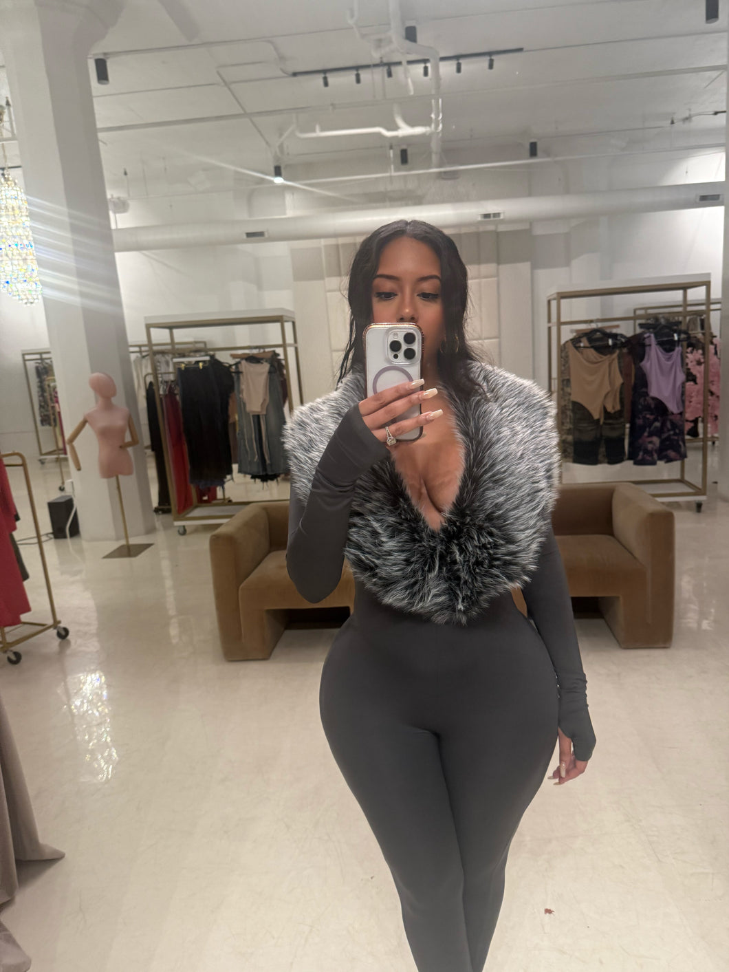 Stepping out jumpsuit in gray