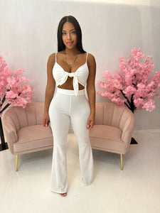 Isabella jumpsuit in white