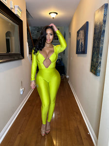 Whitney leggings in lime green