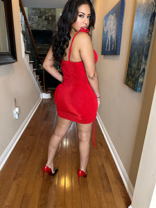 Mona dress in red