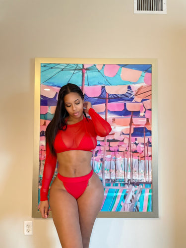Lia bikini set in red