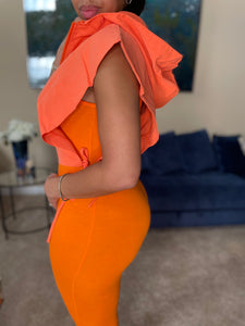 Cora vest in orange