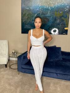 Silk Camille Set in White