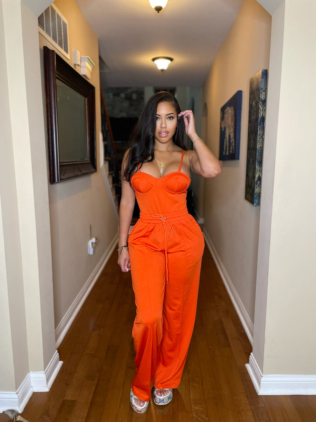 Jasmine set in orange