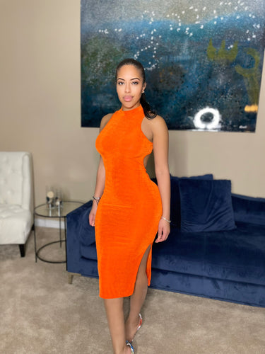 Maria dress in orange