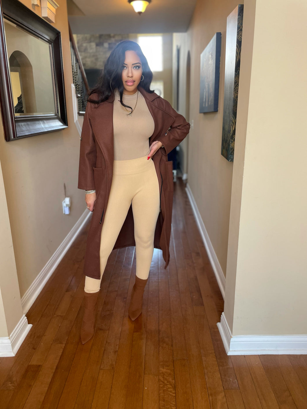Cassidy jacket in chocolate