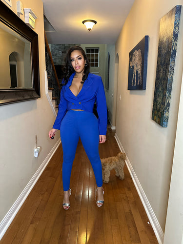 Shana jacket in royal blue