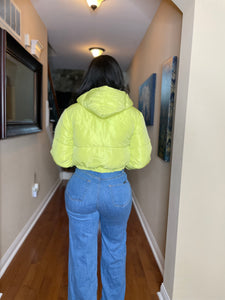 Sarah bubble jacket in lime